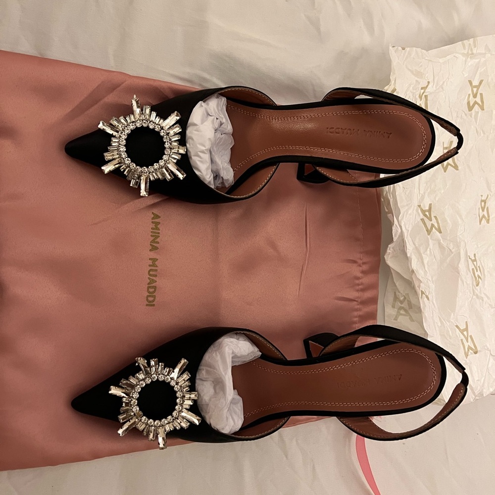 Amina muaddi begum sling back shoe